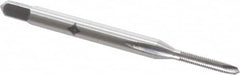 Cleveland - #1-72 UNF, 2 Flute, Bright Finish, High Speed Steel Spiral Point Tap - Plug Chamfer, Right Hand Thread, 1-11/16" OAL, 0.38" Thread Length, 3B Class of Fit, Series 1011 - Exact Industrial Supply