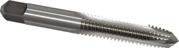 Cleveland - 3/8-16 UNC, 3 Flute, Bright Finish, High Speed Steel Spiral Point Tap - Plug Chamfer, Right Hand Thread, 2-15/16" OAL, 31.75mm Thread Length, 3B Class of Fit, Series 1011 - Exact Industrial Supply