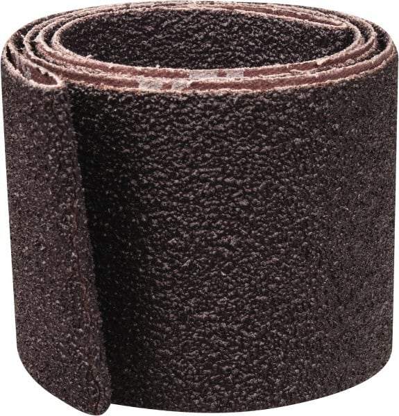 Norton - 2-1/2" Wide x 60" OAL, 36 Grit, Aluminum Oxide Abrasive Belt - Aluminum Oxide, Very Coarse, Coated, X Weighted Cloth Backing, Series R228 - Benchmark Tooling