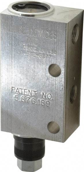 LDI Industries - 0.16 cc Output per Cycle, 1 Outlet Central Lubrication System Air-Operated Pump - 1" Wide x 4-3/64" High, Oil/Grease, 1/8-27 Outlet Thread, NPTF - Benchmark Tooling