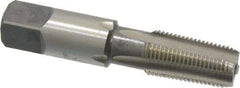 Cleveland - 1/8-27 NPTF Thread, 4 Flute Standard Pipe Tap - 2-1/8" OAL, 3/4" Thread Length, 7/16" Shank Diam, Bright Finish, High Speed Steel - Exact Industrial Supply