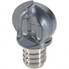 Iscar - MM HBR Grade IC908 Carbide Ball Nose Milling Tip Insert - TiAlN Finish, 2 Flutes, 3/4" Cutting Diam, 0.71" Extension - Benchmark Tooling