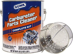 Gunk - Nonchlorinated Carburetor & Parts Cleaner - 96 oz Pail with Dip Basket - Benchmark Tooling