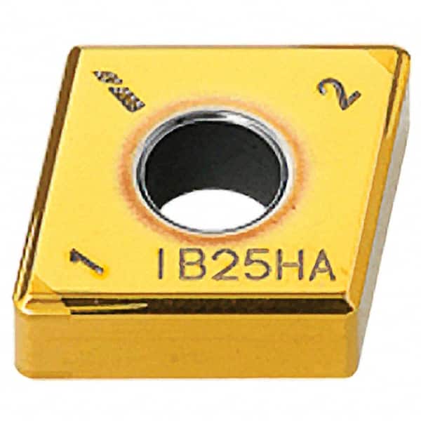 Iscar - CNGG433 M4HM Grade IB25HA PCBN Turning Insert - AlTiN Finish, 80° Diamond, 1/2" Inscr Circle, 3/16" Thick, 3/64" Corner Radius - Benchmark Tooling