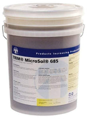 Master Fluid Solutions - Trim MicroSol 685, 5 Gal Pail Cutting & Grinding Fluid - Semisynthetic, For Machining - Benchmark Tooling