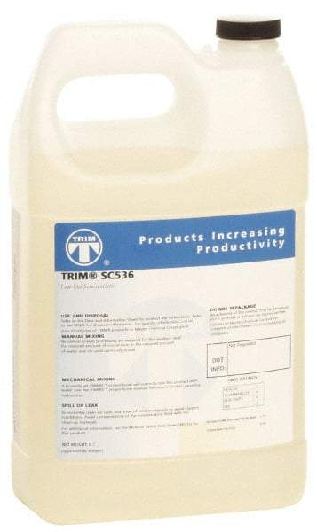 Master Fluid Solutions - Trim SC536, 1 Gal Bottle Cutting & Grinding Fluid - Semisynthetic, For Drilling, Reaming, Tapping - Benchmark Tooling