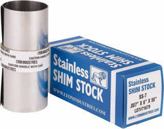 Made in USA - Metal Shim Stock   Type: Shim Stock Roll    Material: Stainless Steel - Benchmark Tooling