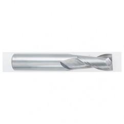 1 Dia. x 4 Overall Length 2-Flute Square End Solid Carbide SE End Mill-Round Shank-Center Cutting-Uncoated - Benchmark Tooling