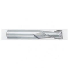 1 Dia. x 4 Overall Length 2-Flute Square End Solid Carbide SE End Mill-Round Shank-Center Cutting-Uncoated - Benchmark Tooling