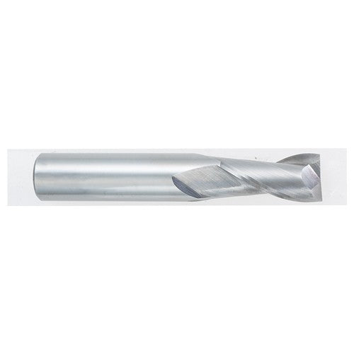 ‎3/32″ Dia. × 1/8″ Shank × 5/16″ DOC × 1-1/2″ OAL, Carbide, Bright, 2 Flute, Square, Solid End Mill - Benchmark Tooling