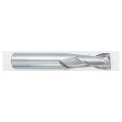 ‎3/32″ Dia. × 1/8″ Shank × 5/16″ DOC × 1-1/2″ OAL, Carbide, Bright, 2 Flute, Square, Solid End Mill - Benchmark Tooling