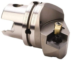 Kennametal - Left Hand Cut, Size KM80, SN.. Insert Compatiblity, Internal Modular Turning & Profiling Cutting Unit Head - 53mm Ctr to Cutting Edge, 70mm Head Length, Through Coolant, Series Kenloc - Benchmark Tooling