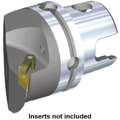 Kennametal - Left Hand Cut, Size KM80, VN.. Insert Compatiblity, Internal Modular Turning & Profiling Cutting Unit Head - 53mm Ctr to Cutting Edge, 70mm Head Length, Through Coolant, Series Kenloc - Benchmark Tooling