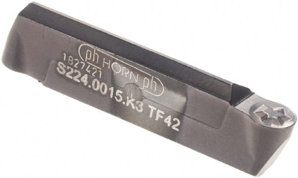 Grooving Insert: S224K TF42, Solid Carbide Left Hand & Right Hand, 0.118″ Cutting Width, Series S224