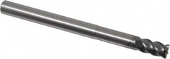 OSG - 10mm, 4 Flute, Single End, Solid Carbide, 1mm Corner Radius End Mill - 120mm OAL, 45° Helix, Right Hand Flute, 15mm LOC, Right Hand Cut, 50mm Extended Reach - Benchmark Tooling