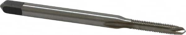 Kennametal - M2.5x0.45 Metric Coarse, 2 Flute, Bright Finish, High Speed Steel Spiral Point Tap - Plug Chamfer, Right Hand Thread, 1.81" OAL, 1/2" Thread Length, 0.141" Shank Diam, 6H Class of Fit, Series 5351 - Exact Industrial Supply