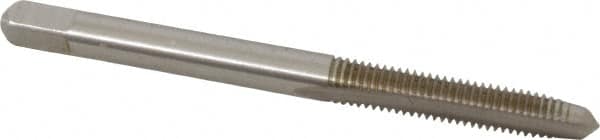 Kennametal - #10-32 UNF 3B 2 Flute Bright Finish High Speed Steel Straight Flute Standard Hand Tap - Plug, Right Hand Thread, 2.38" OAL, 7/8" Thread Length, H2 Limit, Oversize - Exact Industrial Supply