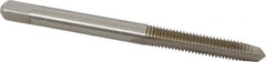 Kennametal - #10-32 UNF 3B 2 Flute Bright Finish High Speed Steel Straight Flute Standard Hand Tap - Plug, Right Hand Thread, 2.38" OAL, 7/8" Thread Length, H2 Limit, Oversize - Exact Industrial Supply
