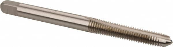Kennametal - #10-32 UNF 2B 2 Flute Bright Finish High Speed Steel Straight Flute Standard Hand Tap - Plug, Right Hand Thread, 2.38" OAL, 7/8" Thread Length, H3 Limit, Oversize - Exact Industrial Supply