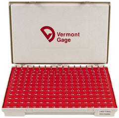 Vermont Gage - 185 Piece, 1.3-4.98 mm Diameter Plug and Pin Gage Set - Minus 0.01 mm Tolerance, Class ZZ - Benchmark Tooling