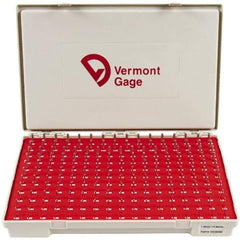 Vermont Gage - 185 Piece, 1.31-4.99 mm Diameter Plug and Pin Gage Set - Minus 0.01 mm Tolerance, Class ZZ - Benchmark Tooling