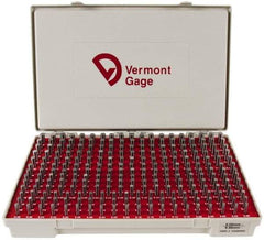 Vermont Gage - 250 Piece, 5-9.98 mm Diameter Plug and Pin Gage Set - Minus 0.01 mm Tolerance, Class ZZ - Benchmark Tooling