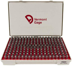 Vermont Gage - 200 Piece, 10.01-13.99 mm Diameter Plug and Pin Gage Set - Minus 0.01 mm Tolerance, Class ZZ - Benchmark Tooling