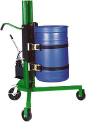 Valley Craft - 1,000 Lb Load Capacity, 30, 55 & 85 Gal Drum Lifter - For 30 Gal, 55 Gal & 85 Gal Drums - Benchmark Tooling