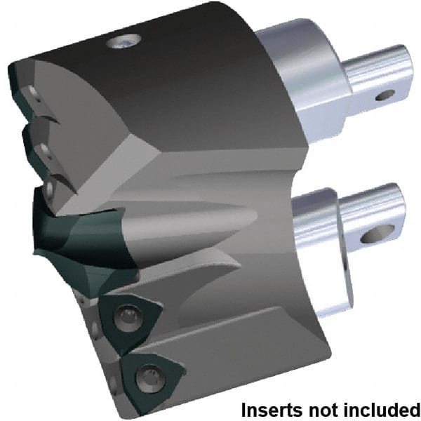 Series KSEM Plus, Head Connection FDS71, 72mm Max Drill Diam, Indexable Interchangeable Pilot Head KSEMP2700HPGM Pilot Drill, 27mm Pilot Drill Diam, Takes 5 Nonpilot Inserts, 46.95mm Head Length