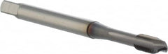 OSG - M4x0.50 Metric Fine, 3 Flute, TiCN Finish, Powdered Metal Spiral Point Tap - Plug Chamfer, Right Hand Thread, 63mm OAL, 8.2mm Thread Length, 0.168" Shank Diam, 6H Class of Fit, Series 16510 - Exact Industrial Supply