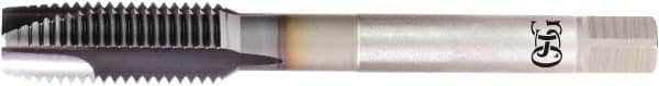OSG - 1/2-20 UNF, 3 Flute, TiCN Finish, Powdered Metal Spiral Point Tap - Plug Chamfer, Right Hand Thread, 100mm OAL, 23.4mm Thread Length, 0.367" Shank Diam, 3B Class of Fit, Series 16515 - Exact Industrial Supply