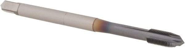 OSG - M5x0.50 Metric Fine, 3 Flute, TiCN Finish, Powdered Metal Spiral Point Tap - Plug Chamfer, Right Hand Thread, 70mm OAL, 9.4mm Thread Length, 0.194" Shank Diam, 6H Class of Fit, Series 16510 - Exact Industrial Supply