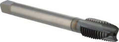 OSG - 1/2-13 UNC, 3 Flute, TiCN Finish, Powdered Metal Spiral Point Tap - Plug Chamfer, Right Hand Thread, 110mm OAL, 23.4mm Thread Length, 0.367" Shank Diam, 2B Class of Fit, Series 16515 - Exact Industrial Supply