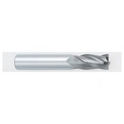 7mm Dia. x 64mm Overall Length 4-Flute Square End Solid Carbide SE End Mill-Round Shank-Center Cutting-TiALN - Benchmark Tooling