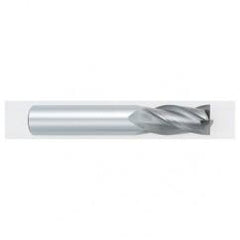 11mm Dia. x 70mm Overall Length 4-Flute Square End Solid Carbide SE End Mill-Round Shank-Center Cutting-TiALN - Benchmark Tooling