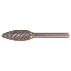 SH-5 Double Cut Solid Carbide Bur-Flame Shape