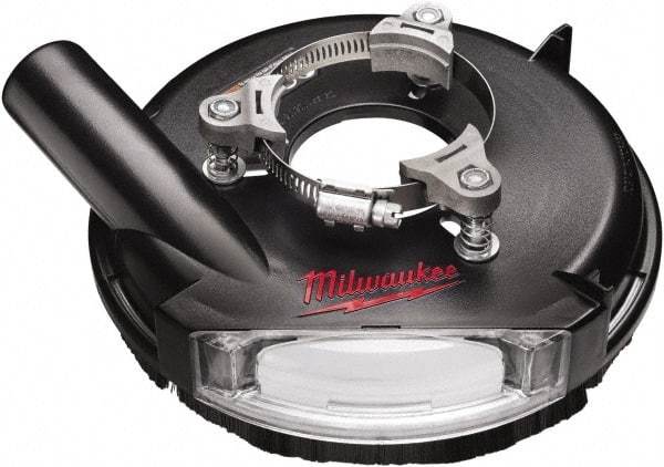 Milwaukee Tool - 7" Diam Grinder Dust Shroud - For Use with Sanders/Grinders - Benchmark Tooling