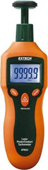 Extech - Accurate up to 0.05%, Contact and Noncontact Tachometer - 6.2 Inch Long x 2.3 Inch Wide x 1.6 Inch Meter Thick, 2 to 99,999 RPM Measurement - Benchmark Tooling