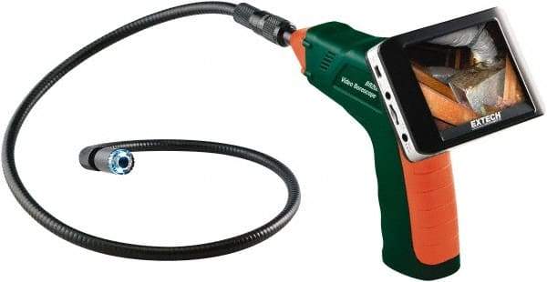 Extech - Video Borescope - 17 mm Probe Diameter, 3.5 Inch LCD Display, 320 x 240 Resolution - Benchmark Tooling