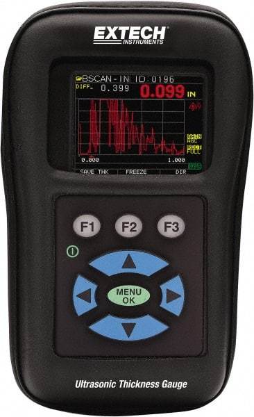 Extech - 0.02" to 20" Measurement, 0.001" Resolution Electronic Thickness Gage - Benchmark Tooling