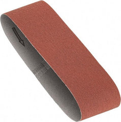 Porter-Cable - 3" Wide x 24" OAL, 40 Grit, Aluminum Oxide Abrasive Belt - Aluminum Oxide, Coarse, Coated, X Weighted Cloth Backing, Dry - Benchmark Tooling