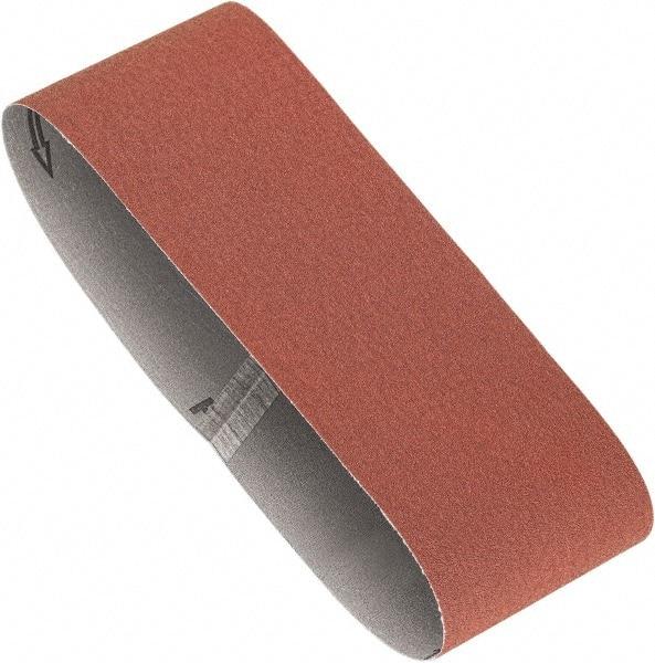 Porter-Cable - 4" Wide x 24" OAL, 120 Grit, Aluminum Oxide Abrasive Belt - Aluminum Oxide, Fine, Coated, X Weighted Cloth Backing, Dry - Benchmark Tooling