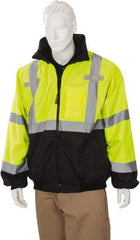 OccuNomix - Size XL Cold Weather & High Visibility Jacket - High Visbility Yellow, Polyester, Zipper Closure - Benchmark Tooling