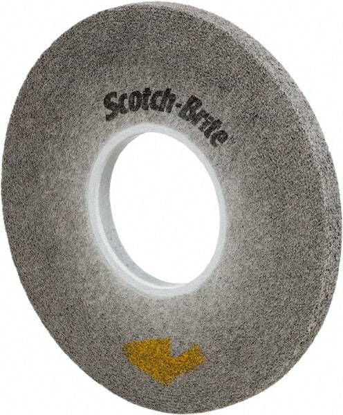 3M - 8" Diam, 1/2" Face Width, 3" Center Hole, Fine Grade, Silicon Carbide Deburring Wheel - Convolute, Medium Density 10 Grade, 4,500 RPM - Benchmark Tooling