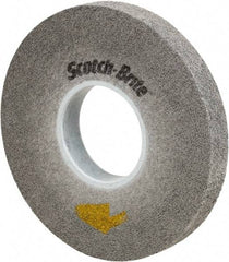 3M - 8" Diam, 1" Face Width, 3" Center Hole, Fine Grade, Silicon Carbide Deburring Wheel - Convolute, Medium Density 10 Grade, 4,500 RPM - Benchmark Tooling