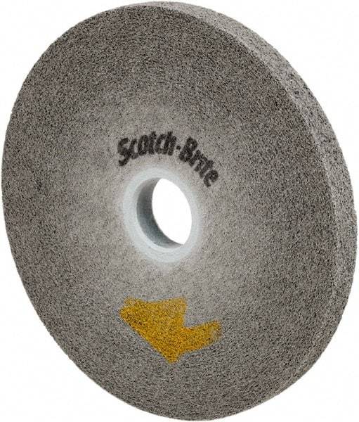 3M - 6" Diam, 3/8" Face Width, 1" Center Hole, Fine Grade, Silicon Carbide Deburring Wheel - Convolute, Soft Density 9 Grade, 6,000 RPM - Benchmark Tooling