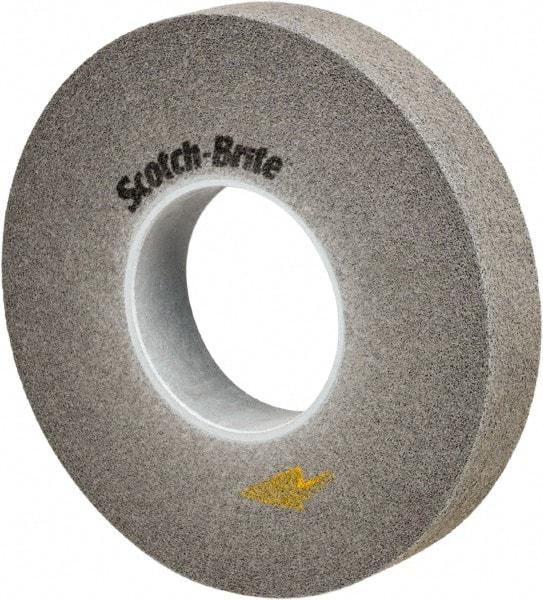 3M - 10" Diam, 2" Face Width, 5" Center Hole, Fine Grade, Silicon Carbide Deburring Wheel - Convolute, Soft Density 9 Grade, 3,600 RPM - Benchmark Tooling