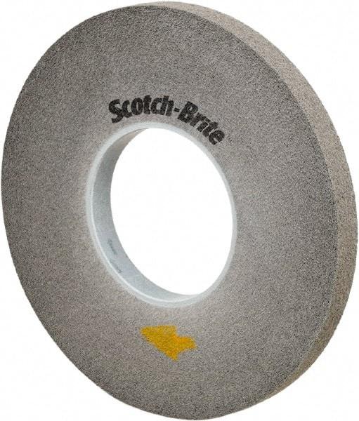 3M - 12" Diam, 1/2" Face Width, 5" Center Hole, Fine Grade, Silicon Carbide Deburring Wheel - Convolute, Soft Density 9 Grade, 3,000 RPM - Benchmark Tooling