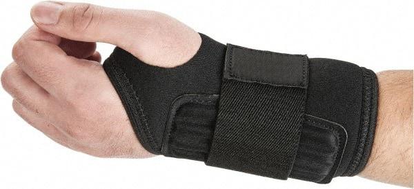 Ergodyne - Size S, Neoprene, Left or Right Hand Wrist Support - Thumb Loop, Black - Benchmark Tooling