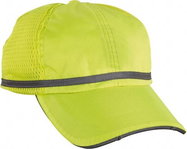 Ergodyne - Size Universal, General Purpose Baseball Cap - Lime Solid Pattern, Polyester - Benchmark Tooling